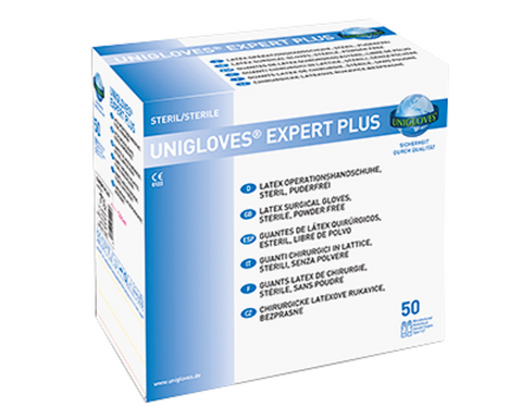 Unigloves Expert Plus Latex OP-Handschuhe Untersuchungshandschuhe steril 50 Paar